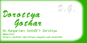 dorottya gothar business card